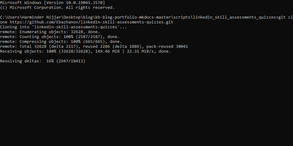Cloning the repository